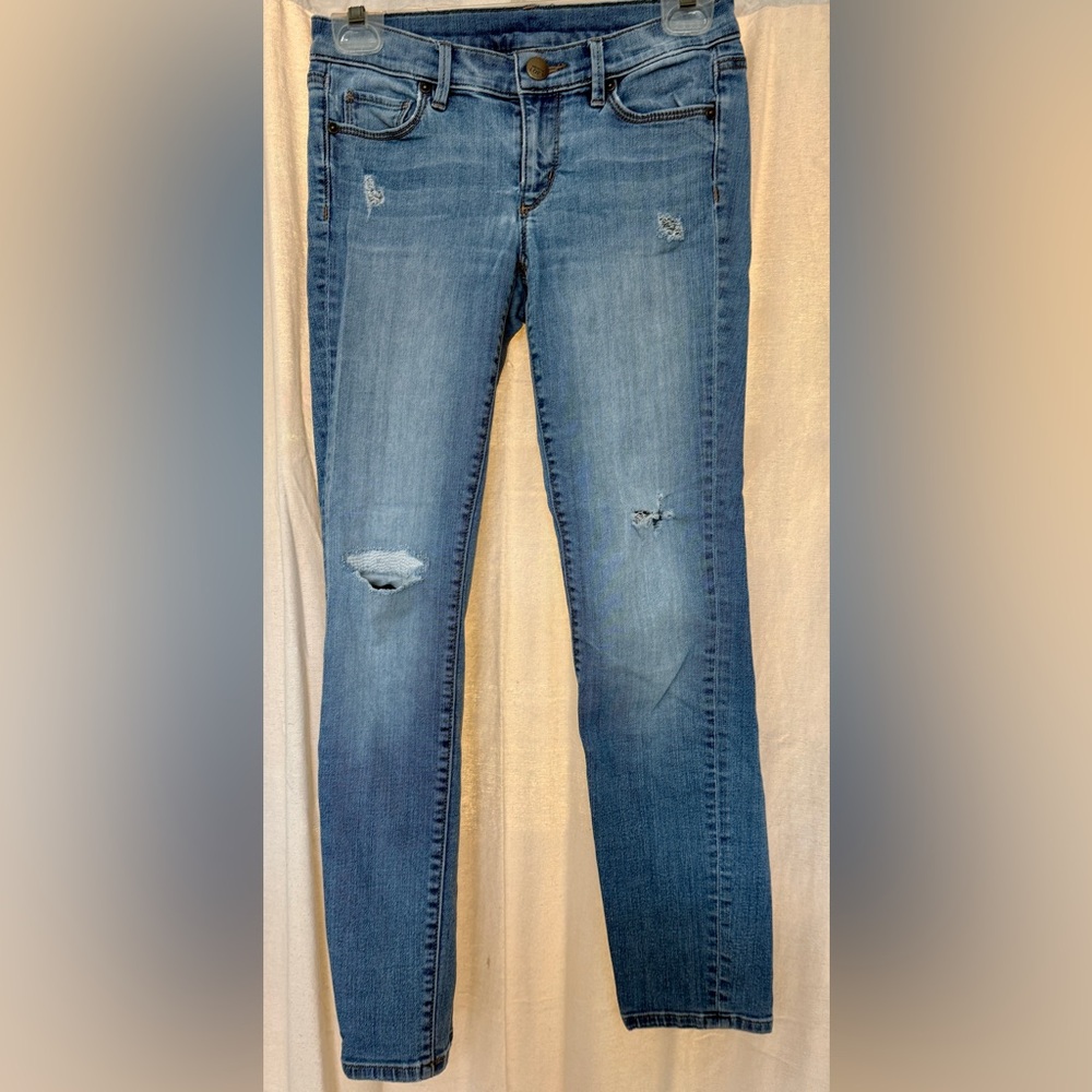 LOFT Classic Blue Distressed Women’s Skinny Jeans